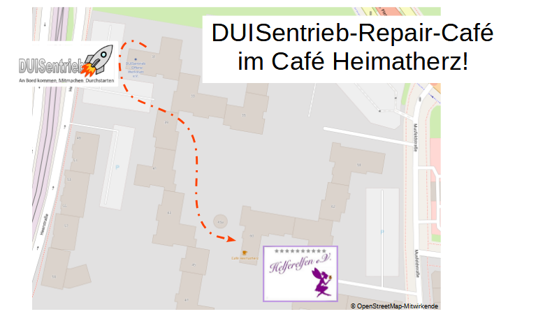 Lageplan DUISentrieb und Heimatherz im CityWohnPark